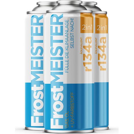 FROSTMEISTER 2en1 400ml - 3x Canettes GAZ R134a POUR CLIMATISATION EN LIBRE-SERVICE (1/5)