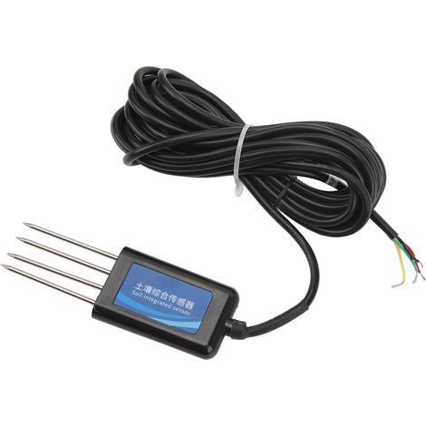 Boden-NPK-pH-Sensor-Sonde IP68 wasserdicht Stickstoffdetektor Temperatur-, Feuchtigkeits- und Leitfähigkeitsmessgerät DC 9–30 V (1/5)