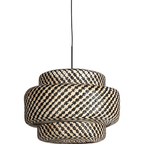 Steinhauer - hängeleuchte - Sparkled Light - natürlich schwarz -