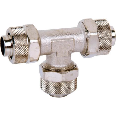 Racor metálico T cónico Intermedio en varias medidas                                                          Tubo 1 T15/12.5 - Tubo 2 T15/12.5