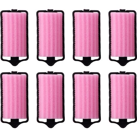 6 Bigoudis en éponge, diamètre 4,0 cm, rouleaux en mousse sans chaleur, pour boucles ondulées, usage domestique (1/5)