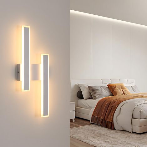 Applique Murale Intérieure LED Blanc 32W 3600LM Lampe Murale 3000K (1/5)