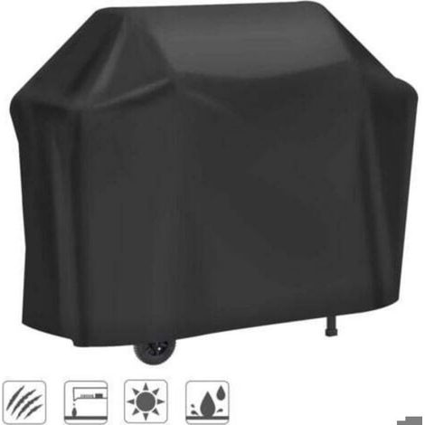 Housse Barbecue - Tissu Oxford 210D - 145 x 61 x 117 cm - Protection Anti-Pluie Anti-UV Anti-Humidité - Pour Gril Jusqu'à 58 Pouces - 1 Pièce (1/5)