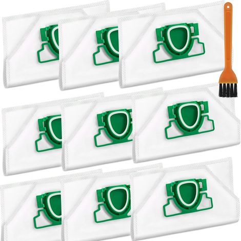 Sacs de rechange pour aspirateur Vorwerk Kobold VK200 / FP200 – Filtration 5 couches, avec brosse de nettoyage – Haute compatibilité et étanchéité améliorée (1/5)