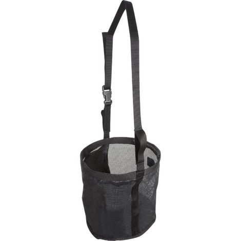 Sac à Foin pour Cheval - 1 Unité - Polyester Respirant - Distribution Lente Anti-Gaspillage - Équitation et Pâturage - Noir (1/5)