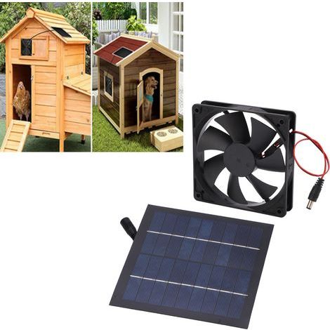Mini ventilador solar de 20 W, resistente al agua IP65, ecológico, alta eficiencia del 20 %. (1/5)