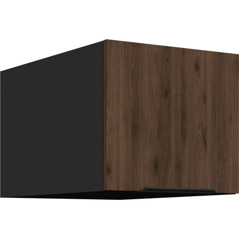 Aufsatzschrank Hochschrank 40 cm Küche MONZA Okapi Nußbaum Küchenzeile (1/5)