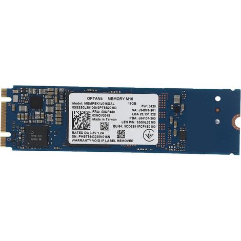 Disque SSD interne Intel Optane M10 16 Go à vitesse d'écriture rapide (1/4)