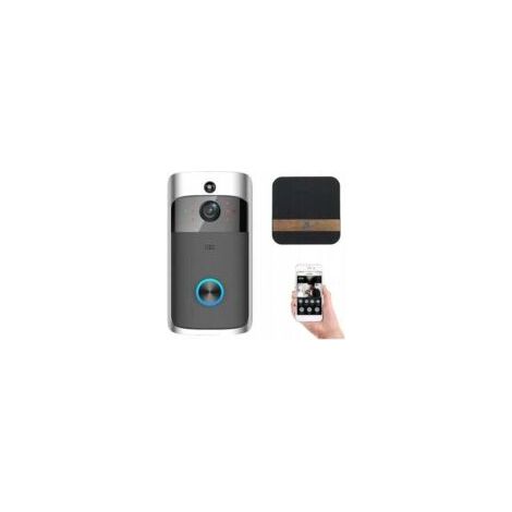 Interphone vidéo sans fil HD 1080P – Caméra intelligente avec détection de mouvement – Vision nocturne infrarouge – Application de contrôle