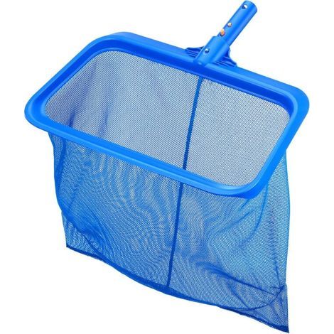 Épuisettes de Surface, Filet de Fond Piscine Professional avec Grand Capacité, Ramassage des Feuilles de Surface sans Perche Épuisette Profonde pour Piscine, Étang, Spas, Parc Aquatique Bleu (1/5)