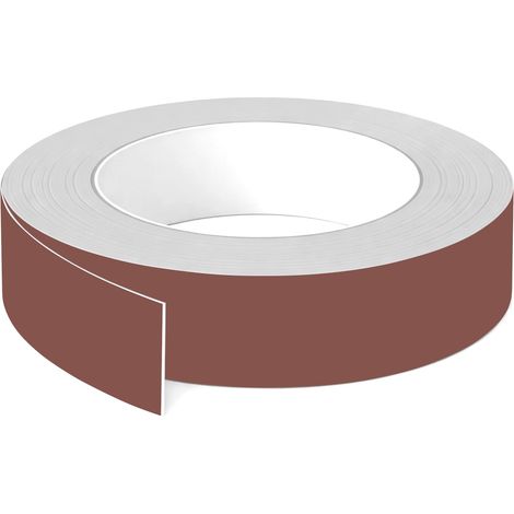 1x Bande de chant ABS sans colle 43 mm x 5 m épaisseur 0,8 mm facile à appliquer bricolage étagère meuble panneau plan de travail bois stratifié, Rouge oxyde mat (1/3)