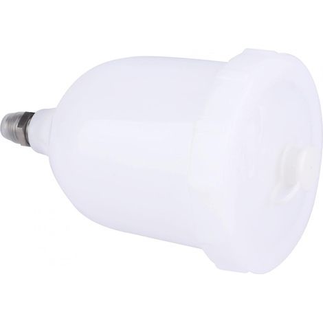 Pot de peinture à alimentation par gravité, connecteur fileté mâle Accessoires d'outils pneumatiques Pot de tasse d'aérographe 600 ml Tasse de pistolet de pulvérisation pour décoration de (1/5)