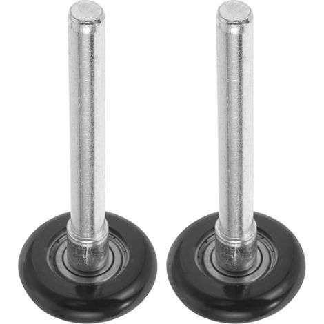 Nylon Roulettes de Porte de Garage, Noires, Lot de 2 (1/5)