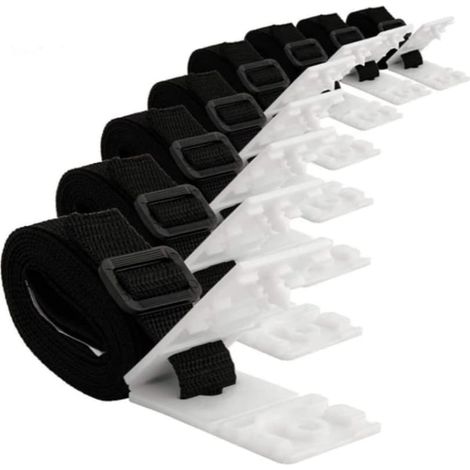 Kit attaches couverture piscine solaire – Universelles – Sangles, plaques, fixation – Accessoire enrouleur (1/5)