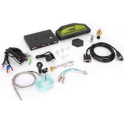Universeller 12V Multifunktions-Tachometer für Autos, Motorräder und Fahrzeuge – Dash Racing Digitalanzeige, Hochleistungs-LED-Bildschirm. (1/5)