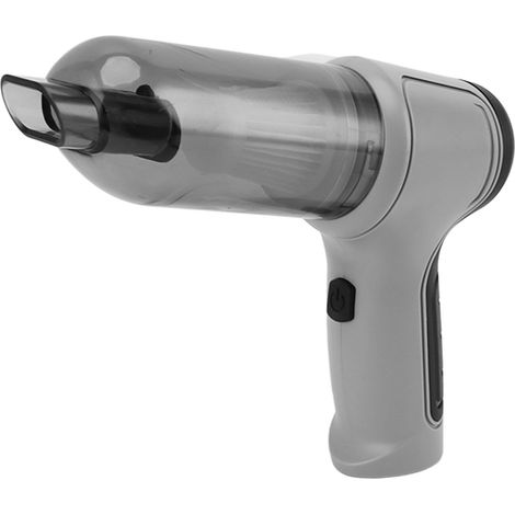 Aspirateur Voiture Sans Fil Gris, Puissant Balai à Main pour Auto et Maison, 2-en-1 Portable (1/5)
