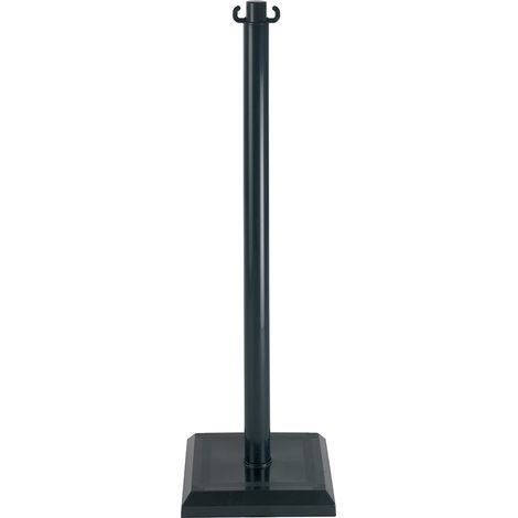Poteau PVC Noir sur socle lesté 3kg - 1000117 (1/2)
