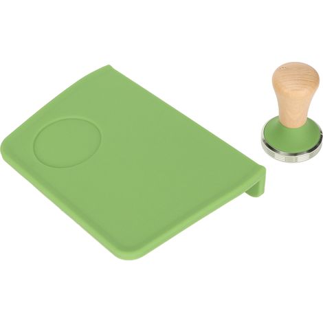 Tapis de Tassage Café avec Fente Antidérapante et Anti-poussière - Set Tasseur Vert 51mm (1/5)