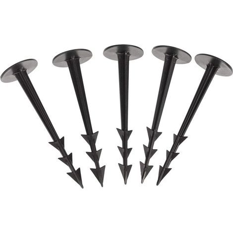 Lot de 100 TerraPEG piquets de Fixation pour Jardin pour la Fixation des Tissus Anti Mauvaises Herbes (1/5)