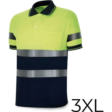 POLO ALTA VISIBILIDAD AZUL MARINO/AMARILLO FLUO T-XXXL (1288PAVXMCYFA/3XL) - MARCA