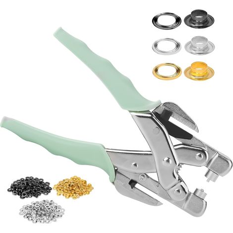 Kit Pince à Œillets 160pcs,Outils Perforation 3/16 (1/5)