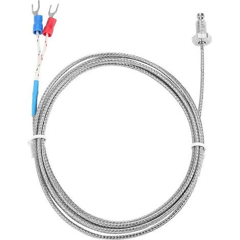 M6-Schraube mit Feingewinde Typ K Thermoelement-Temperatursensordraht 0-400℃ (5 m)