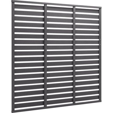 Maison Exclusive - Zaunelement WPC 180x180 cm Grau