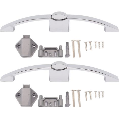 Serrure d'armoire à Bouton-poussoir, Fonction de Verrouillage Couramment Utilisée Serrure à Bouton-poussoir en Acier Inoxydable RV 2 Ensembles ABS en Alliage de Zinc pour Caravane (Espacement des.