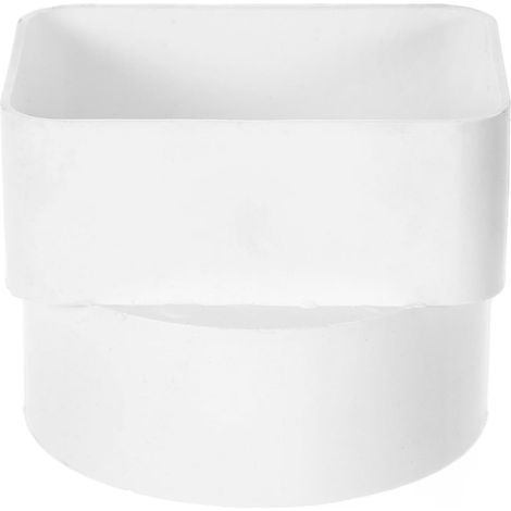 Gutter Adapter Square Drainage Connector for Rainwater Drain 3.31 x 3.15 x 2.52 Inch 1 Piece for Garden and Home (1/5)