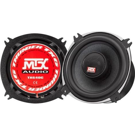 Koaxiallautsprecher 2 Wege - MTX AUDIO - 10cm 4Ω 70Wrms - Aluminiumgehäuse - Spule Ø25mm TIL - Neodymhochtöner Ø22mm