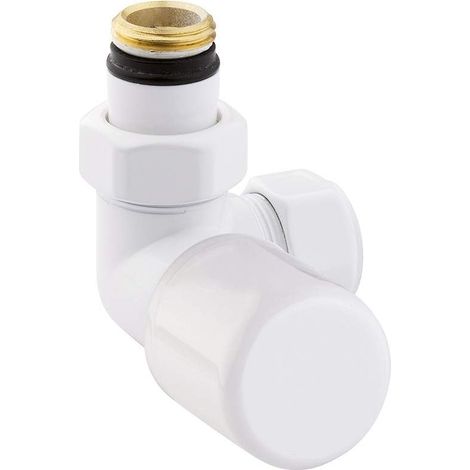 Weißes thermostatisches Winkelventil Arteclima 38512TW  Weiße linke Version