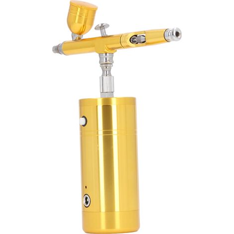 Kit aérographe : pression de 8 à 9 PSI, débit réglable de 7 à 7,5 L/min, mini-aérographe portable rechargeable avec compresseur. (1/5)