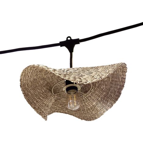 Guirlande lumineuse MOLLY Beige Herbe marine 6m (1/5)