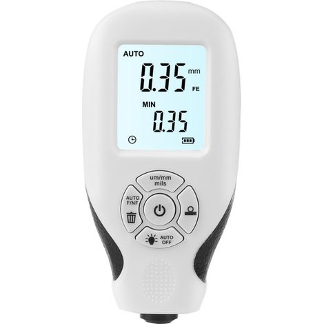Lackdickenmessgerät für Kraftfahrzeuge, Beschichtungsschichtdickenmesser 02000 µm, digitales Messgerät mit LCD-Bildschirm, Lackfilmdickenmessgerät für Kraftfahrzeuge