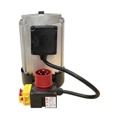 Ersatzmotor Industriemotor 400V 3,5kW + Schalter mit Not/Aus Funktion Motor Holzspalter Elektromotor