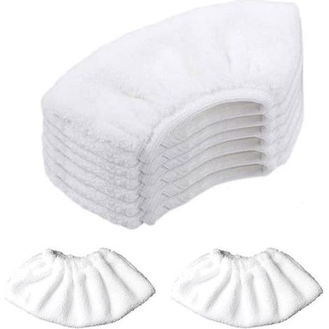 5 Housses de balai vapeur, microfibre fine, nettoyage sec humide, cuisine salle de bain (1/4)