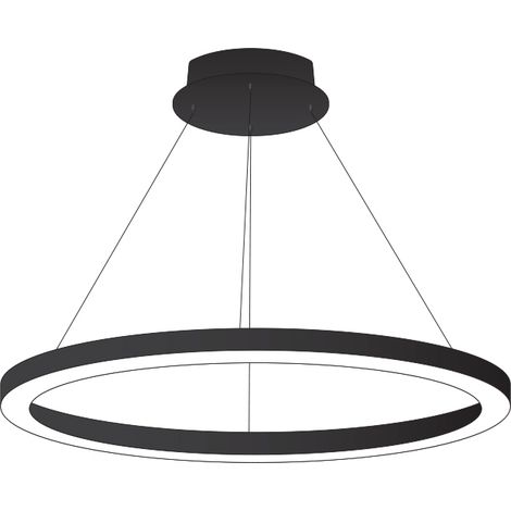 Lámpara de techo colgante LineX Circle LED 80W 120d negro (1/2)