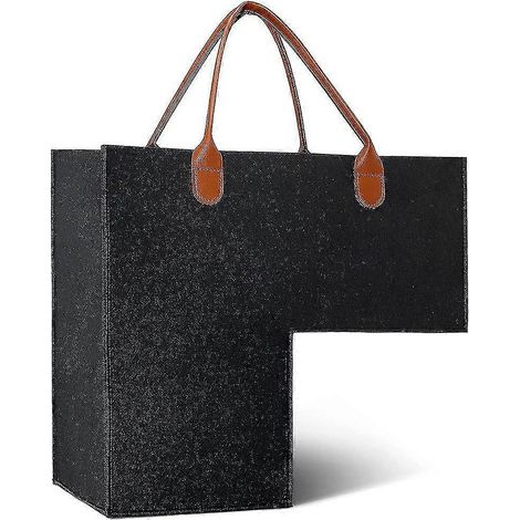 Treppenkorb mit Griffen für 16 Zoll breite, mit Teppich ausgelegte Treppen (schwarz)