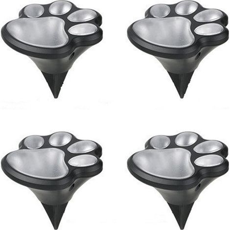Ein Set aus 4 Solar-Gartenleuchten, LED-Solar-Straßenleuchten, Solar-Straßenleuchten mit Tiermotiv und dekorativer Wegbeleuchtung (warmes Licht). (1/5)