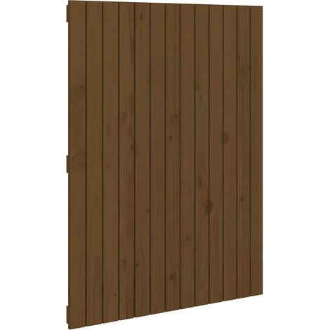 Maison Exclusive - Cabecero cama pared madera maciza pino marrón