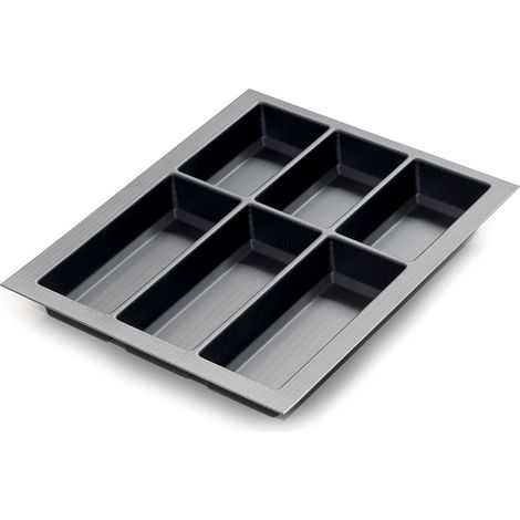 Classico Kristall softTouch Besteckkasten 372x474mm schwarz SANS MARQUE