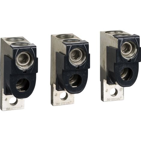 Schneider LV429218 ComPacT NSX250 - 3 morsetti per 2 cavi da 50 a 120mm2 e separatore di fase