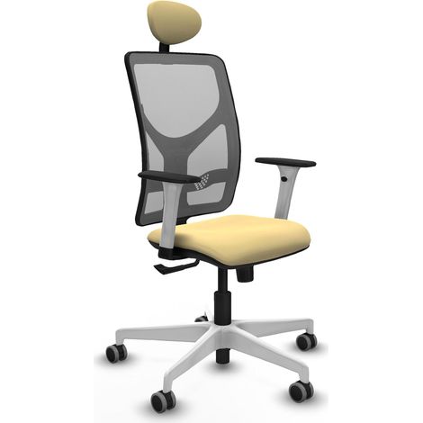 Silla de oficina piqueras y crespo Motilla blanco espuma alta densidad (1/2)