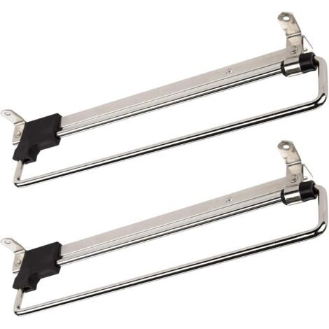 2 x Porte-Cintres Coulissant Portemonteaux Télescopic Porte-vêtements Extractible 350 mm
