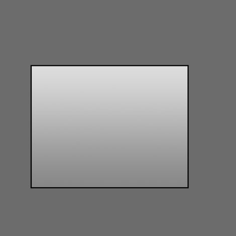 Miroir de salle de bain 70x90 cm avec cadre en aluminium noir, miroir mural hd sans cuivre pour salle de bain et dressing (1/5)
