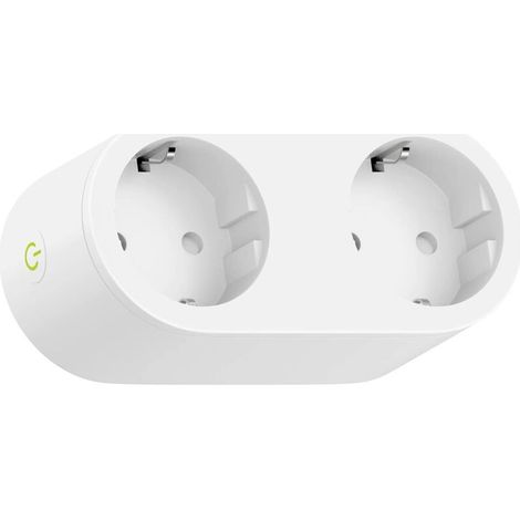 [JAMAIS UTILISÉ]Prise Connectée (Type F), Prise Intelligente Compatible avec Apple HomeKit, Siri, Alexa, Google Home et Google Nest, Prise Programmable WiFi avec Commande Vocale et Contrôle à Distance