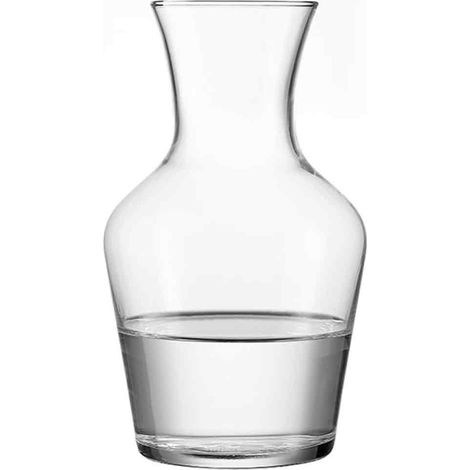 Carafe Para Vino - Capacidad 1 L - Diseño Transparente Elegante - Ideal Para Servir Vino En Casa O Eventos Sociales - Paquete De 6 Unidades (1/5)