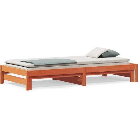 Maison Exclusive - Sofá cama nido madera maciza de pino marrón ce