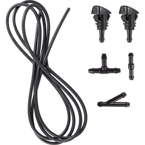 2 Pcs Squirter Washer Nozzle Spray Compatible with 3m Fluid Hose with Connector 3 Pcs (1/5)