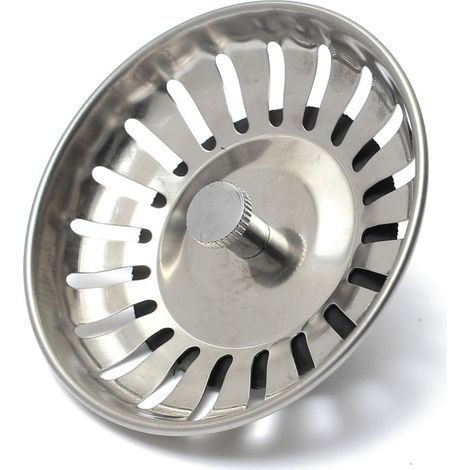 Ersatzfilter aus Edelstahl, 1 Stück, 80 mm, für Küchenspülbecken, Abtropfbecken und Sickerwasserkorb (1/5)